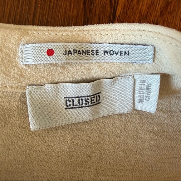 CLOSED Beige Tunic Dress Japanese Woven Dress XS - Picture 5 of 8